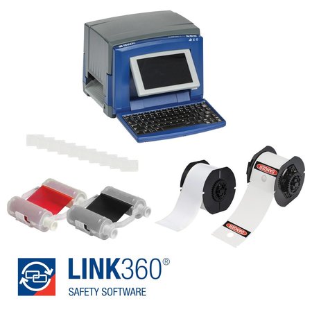 BRADY LINK360 Safety Software with BradyPrinter S3100 Printer and Lockout Materials KT LINK360-W-S3100